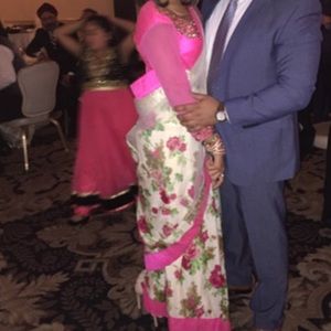 Beautiful floral saree